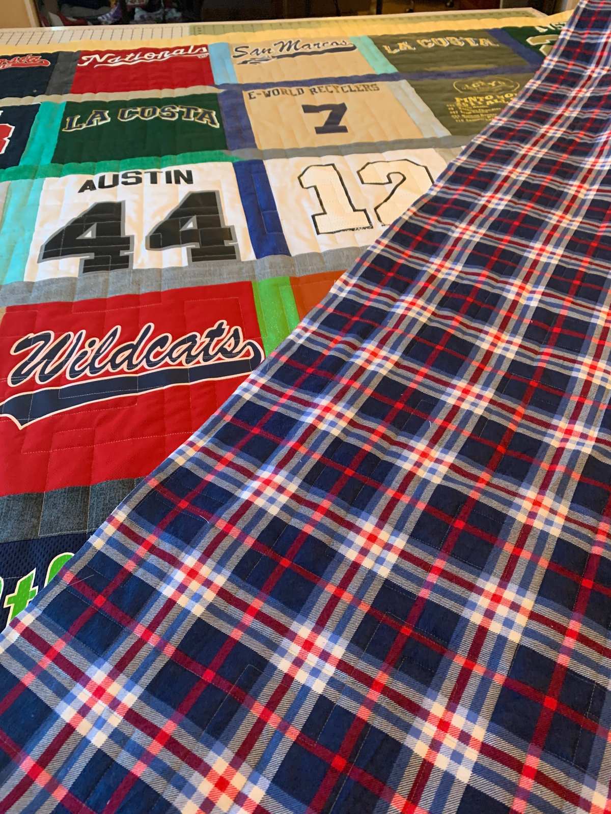 T-shirt quilt by Rena Bean Creations