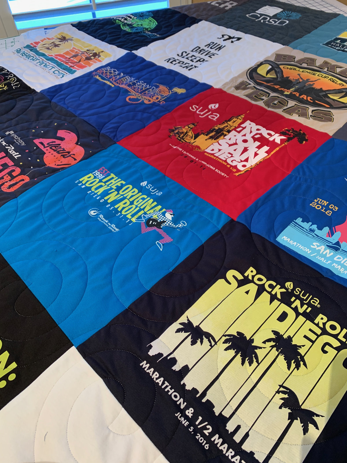 T-shirt quilt by Rena Bean Creations
