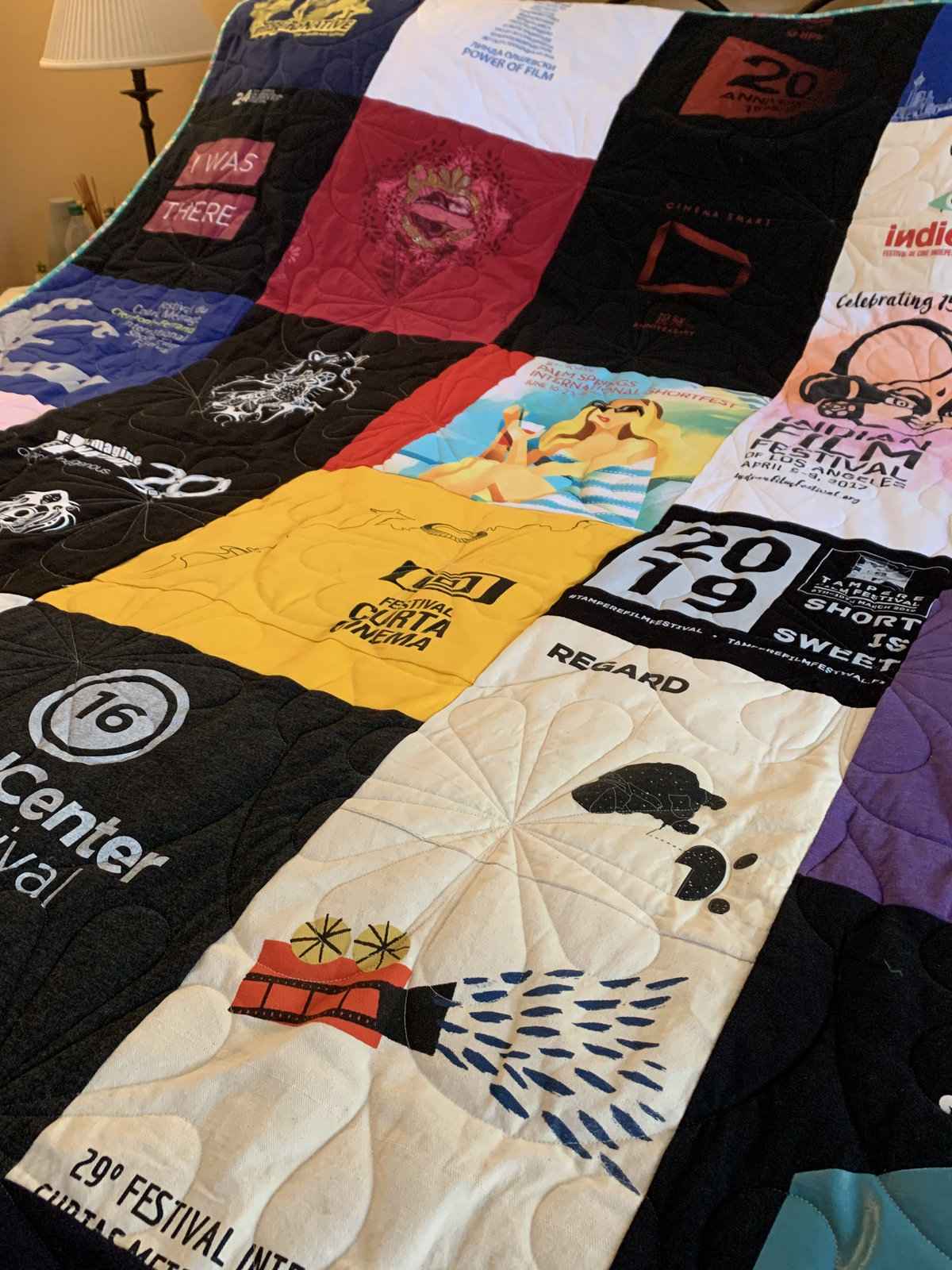 T-shirt quilt by Rena Bean Creations
