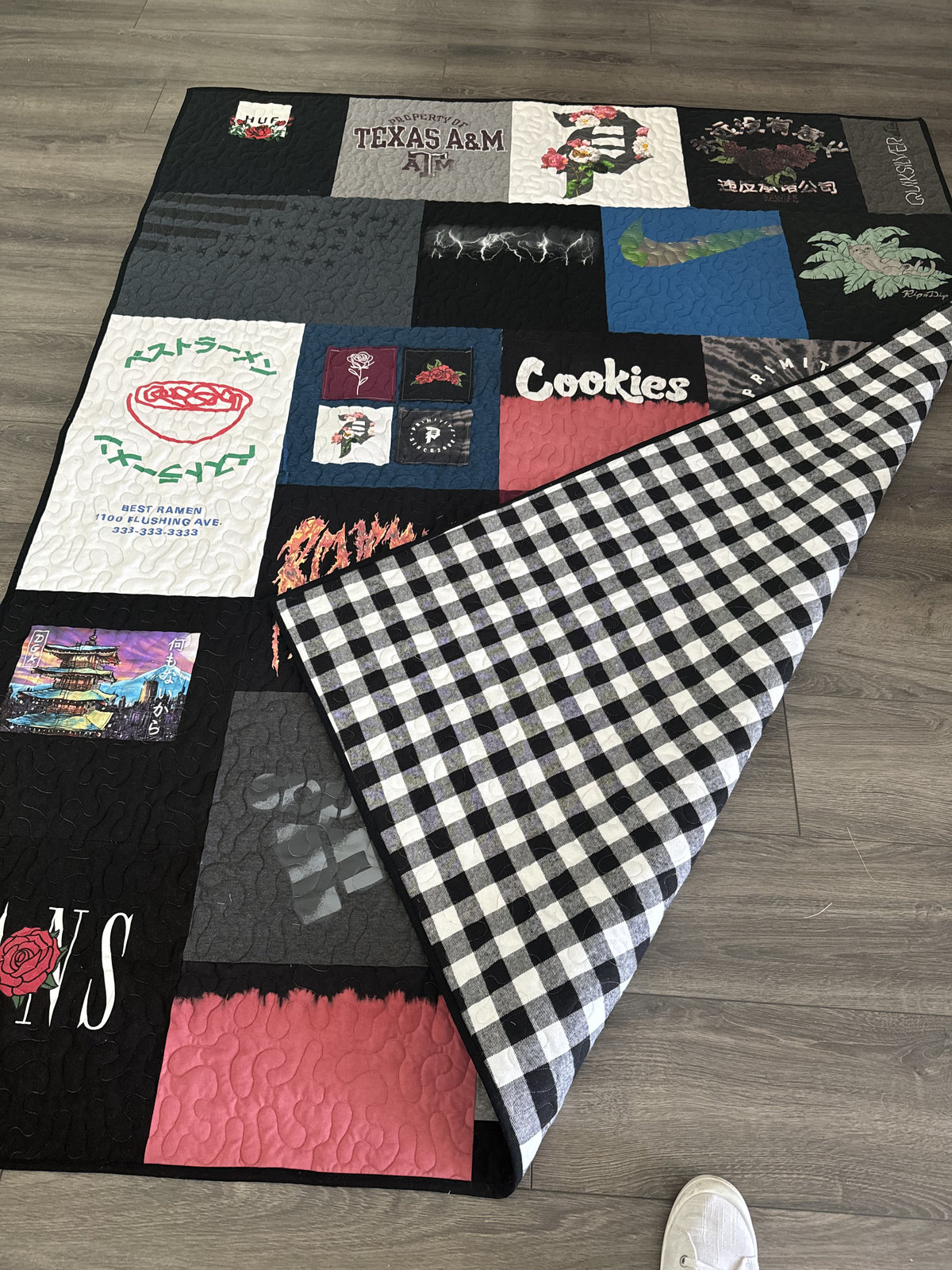 T-shirt quilt by Rena Bean Creations