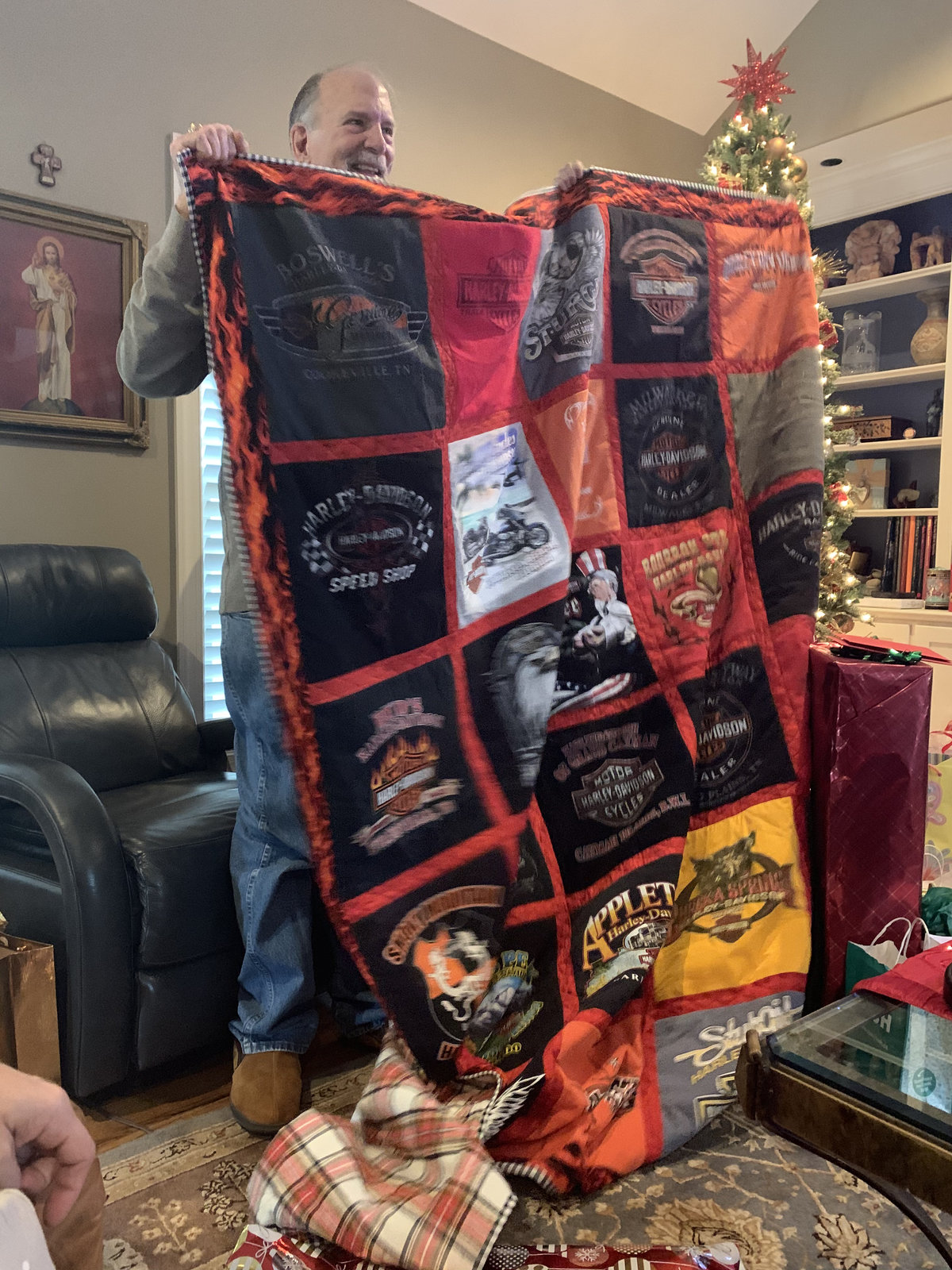 T-shirt quilt by Rena Bean Creations