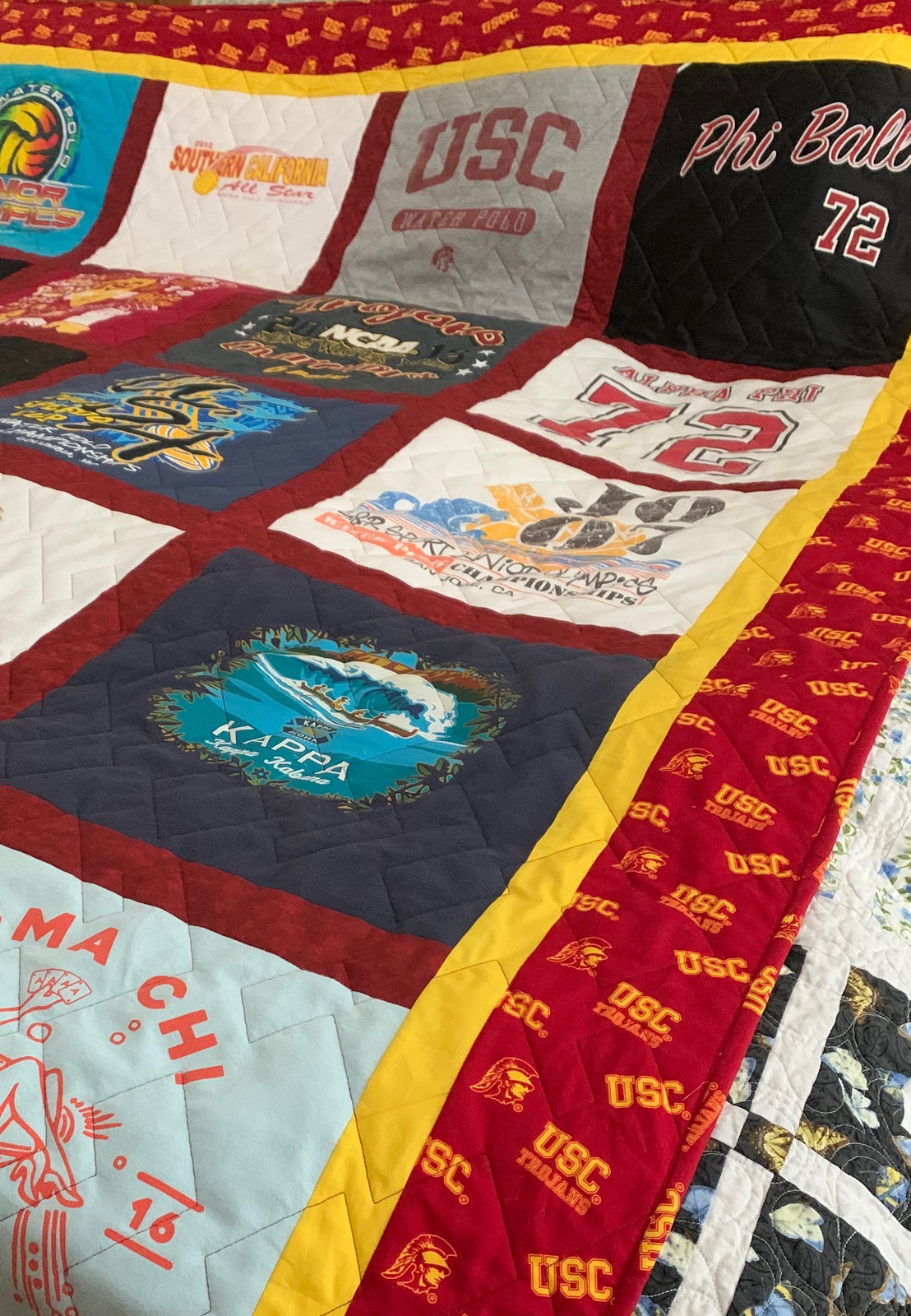 T-shirt quilt by Rena Bean Creations